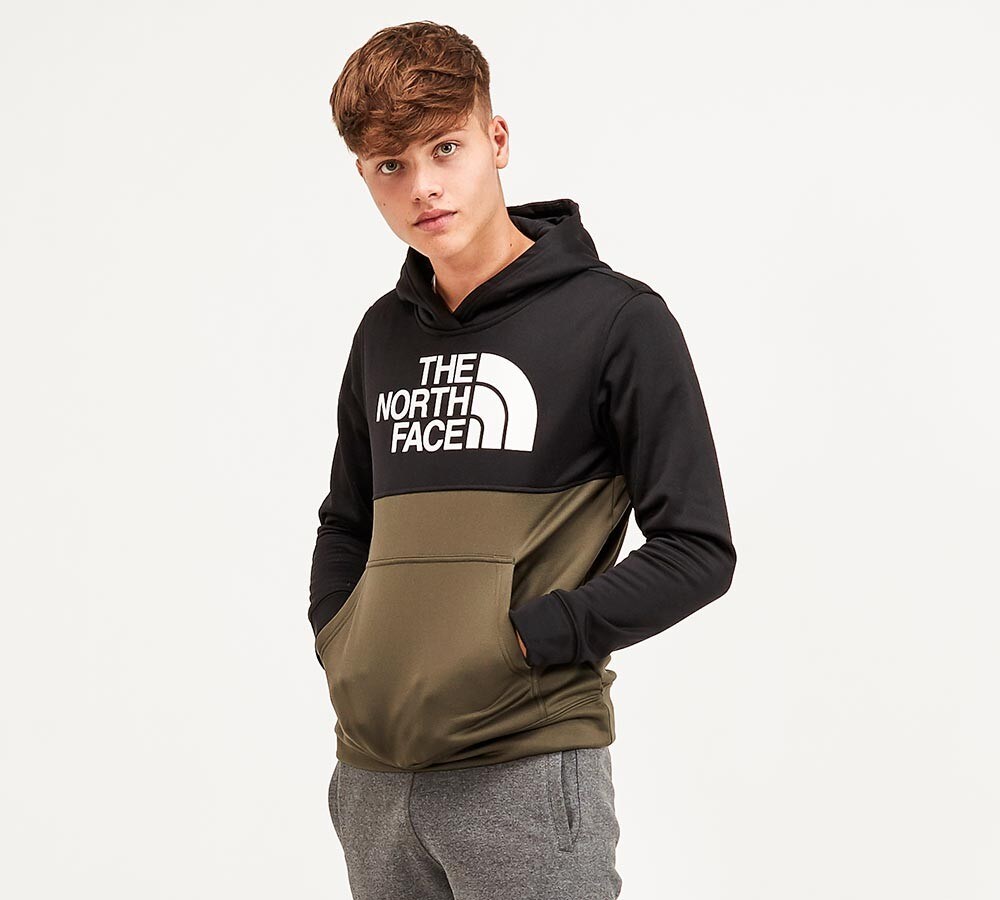 north face black hoodie junior