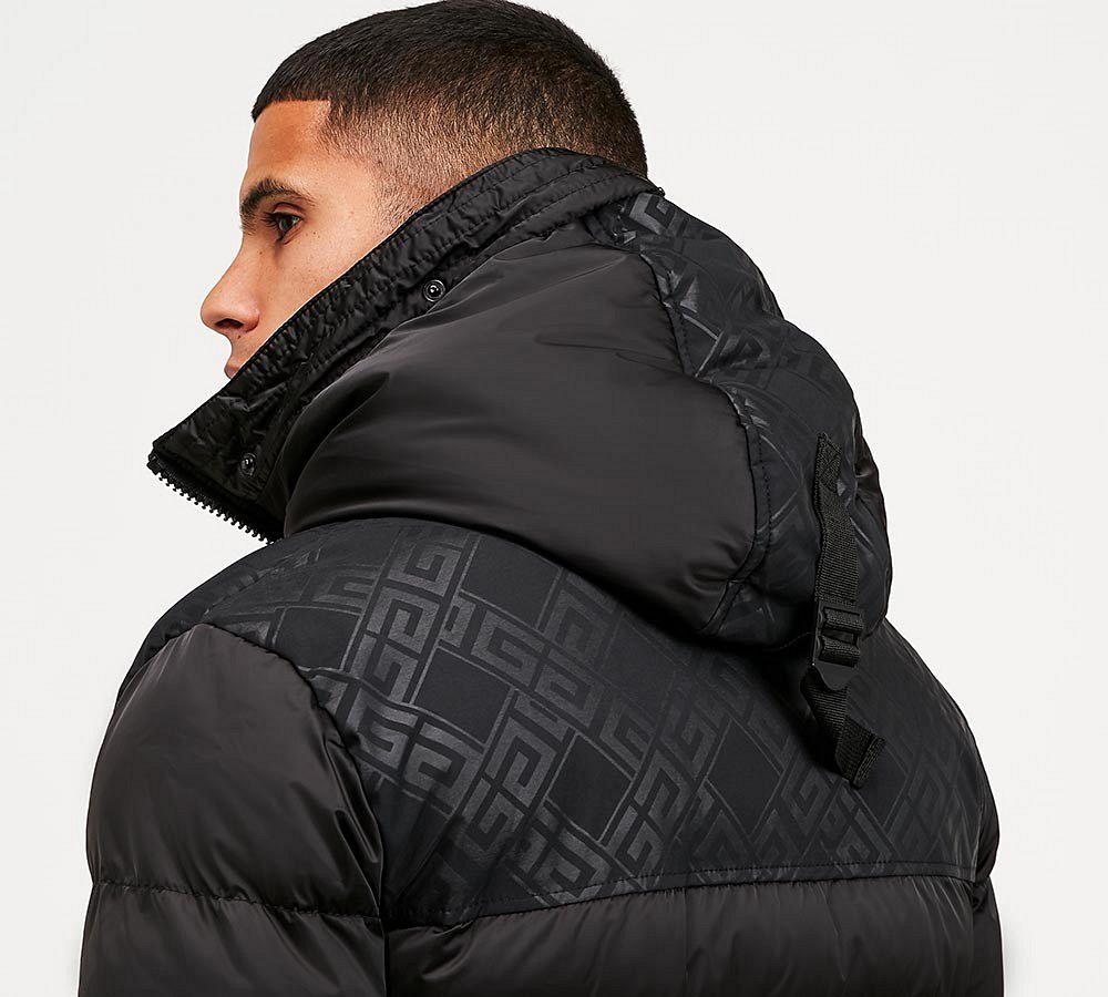 Glorious Gangsta Mens Winter Hooded Long Puffer Padded