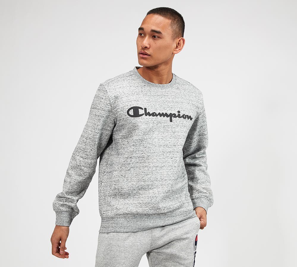 champion gray crewneck