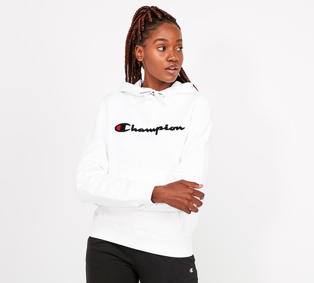champion jumper white womens
