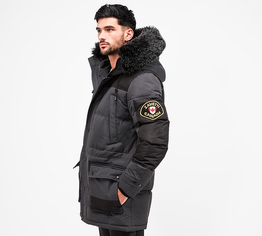 Turveno hooded bomber parka jacket Clearance