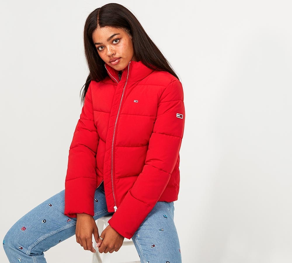 tommy jeans womens puffer jacket