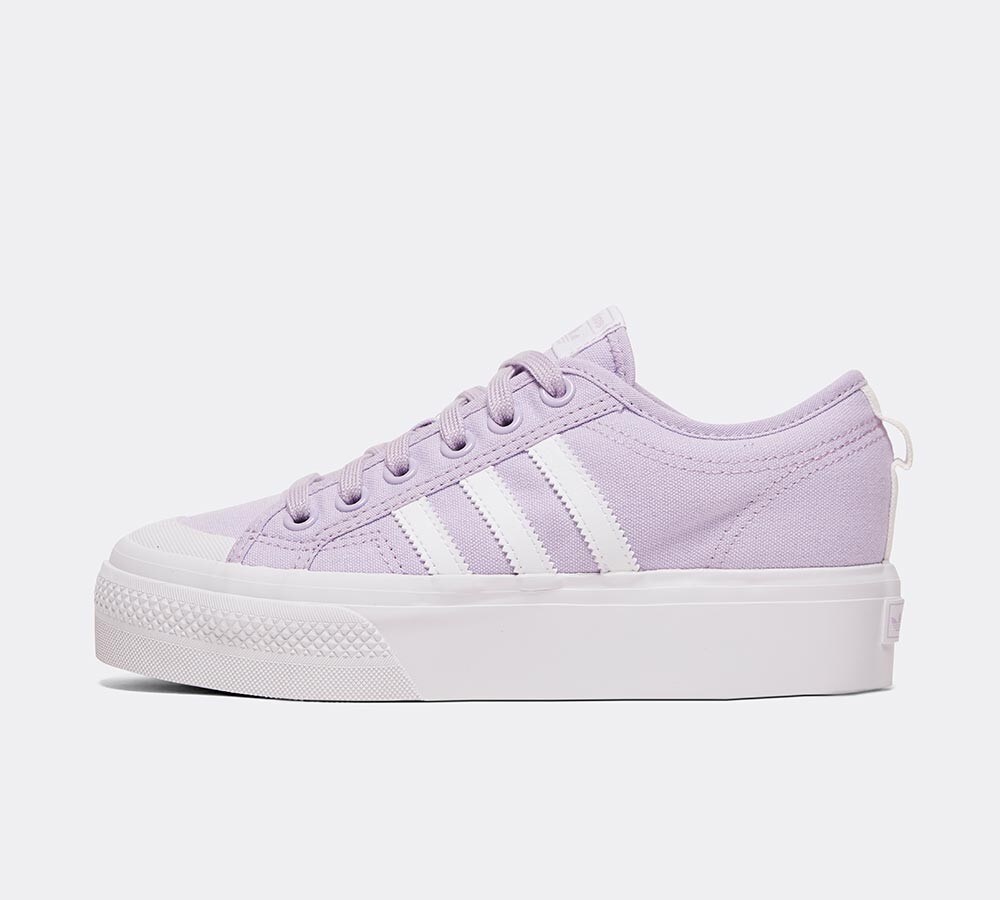 lilac adidas trainers womens