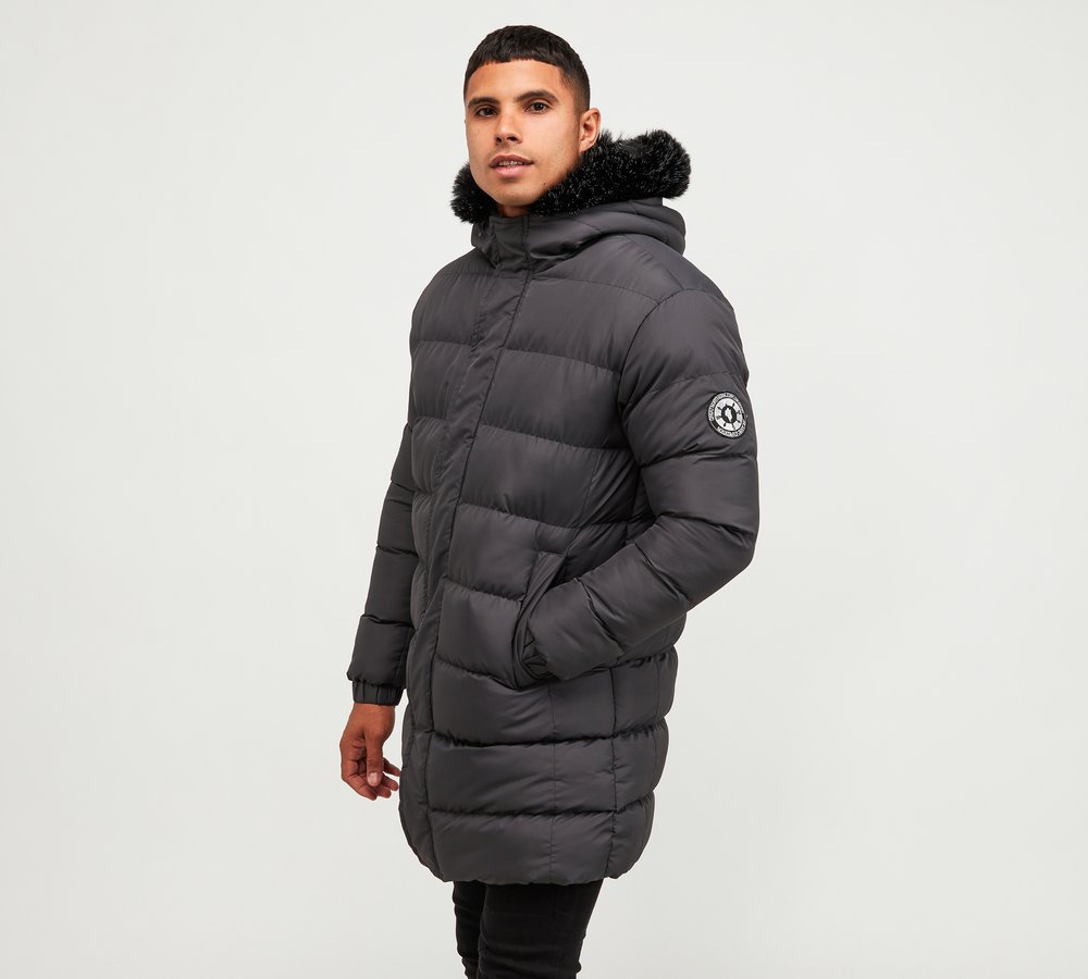 mens longline puffer coat