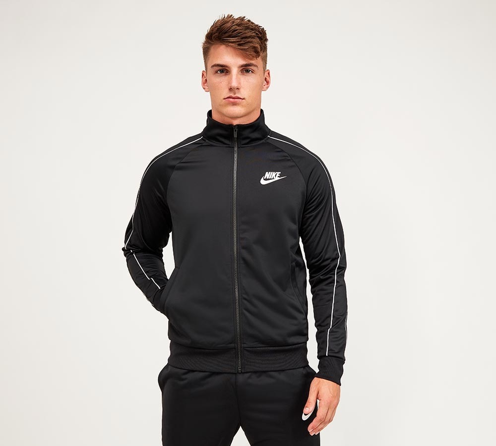 grey nike tracksuit top