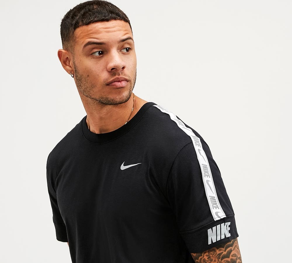 mens nike tape t shirt