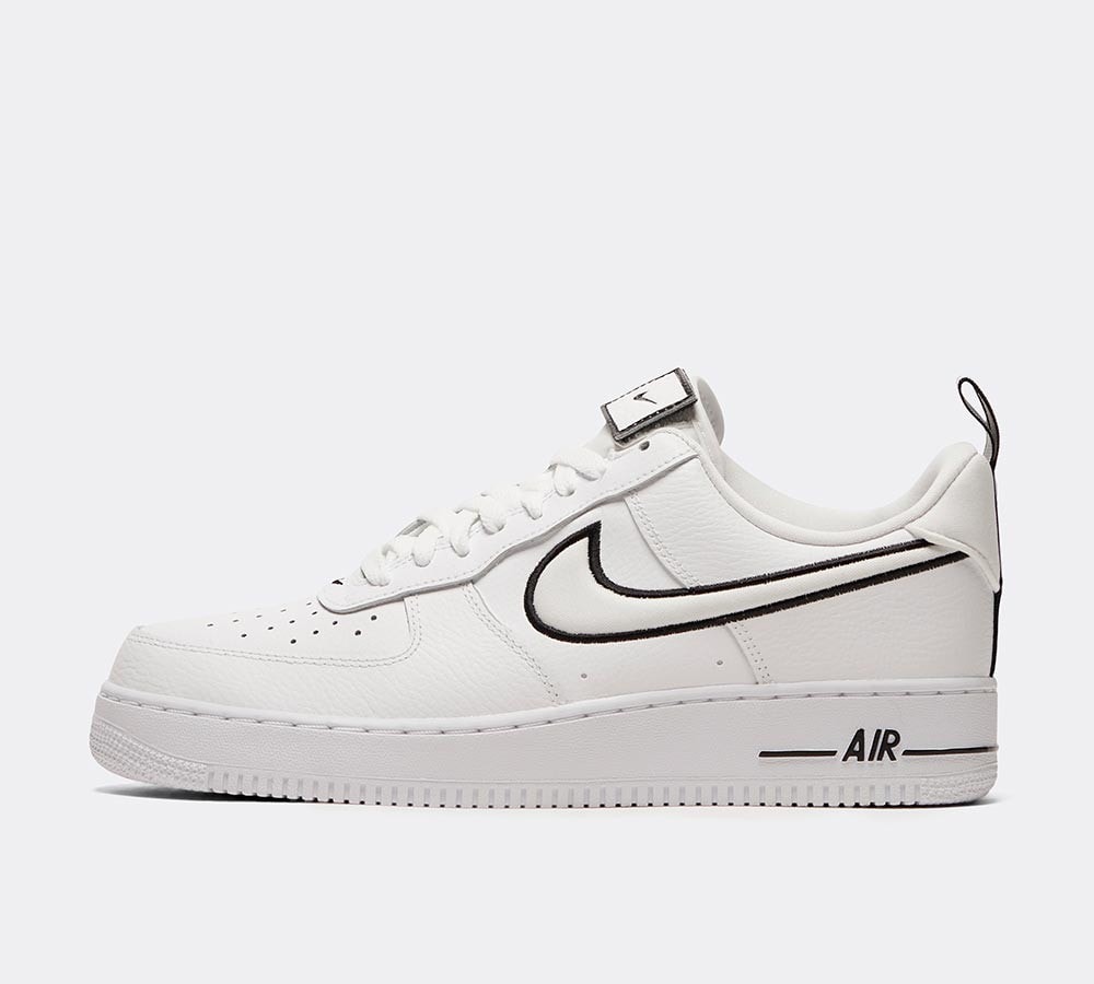 nike air force 1 black and white footasylum