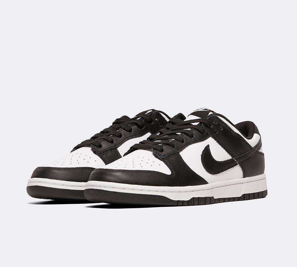low nike black and white dunks