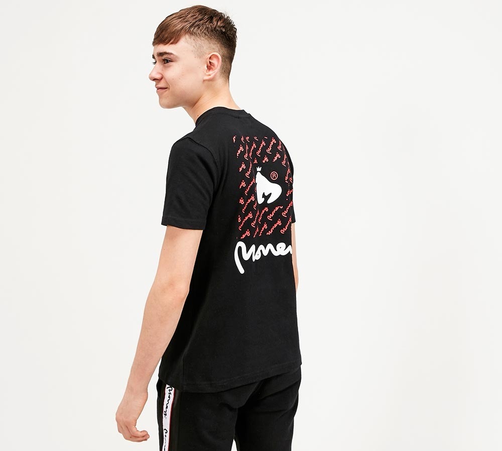 money jumper black and red