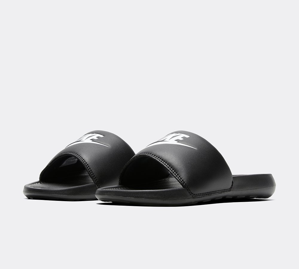 Nike Womens Victori One Slide Black White Black Footasylum