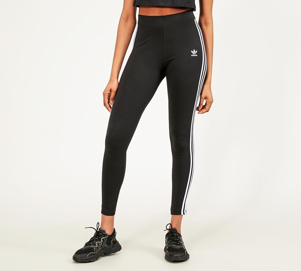Aflede Hold op Fjerde adidas Originals Womens Adicolor 3-Stripes Legging | Black | Footasylum