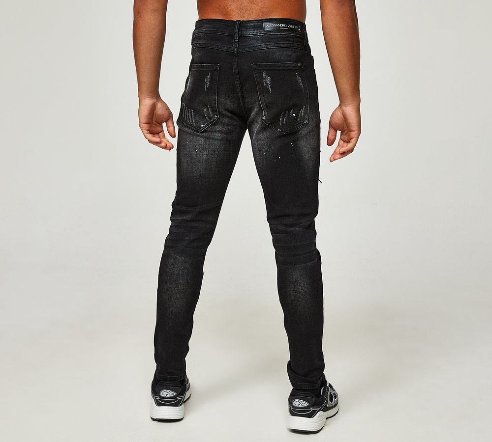 Alessandro Zavetti Apollo 003 Slim Jean Black Footasylum