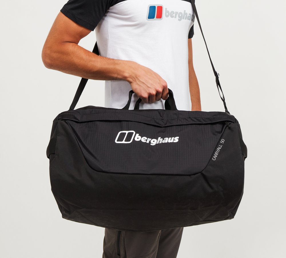 Berghaus Carryall Mule 50 Litre Dufflee Bag Jet Black Footasylum