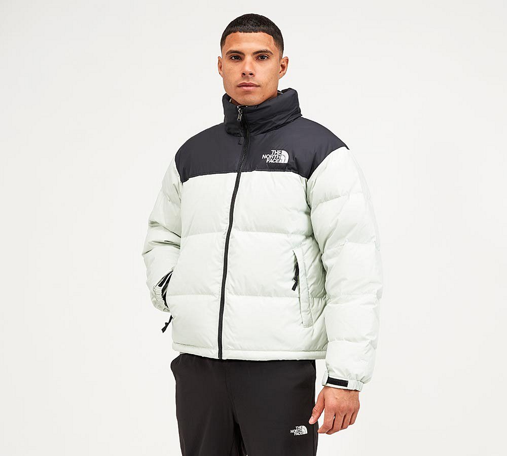 The North Face 1996 Retro Nuptse Jacket Green Mist Footasylum