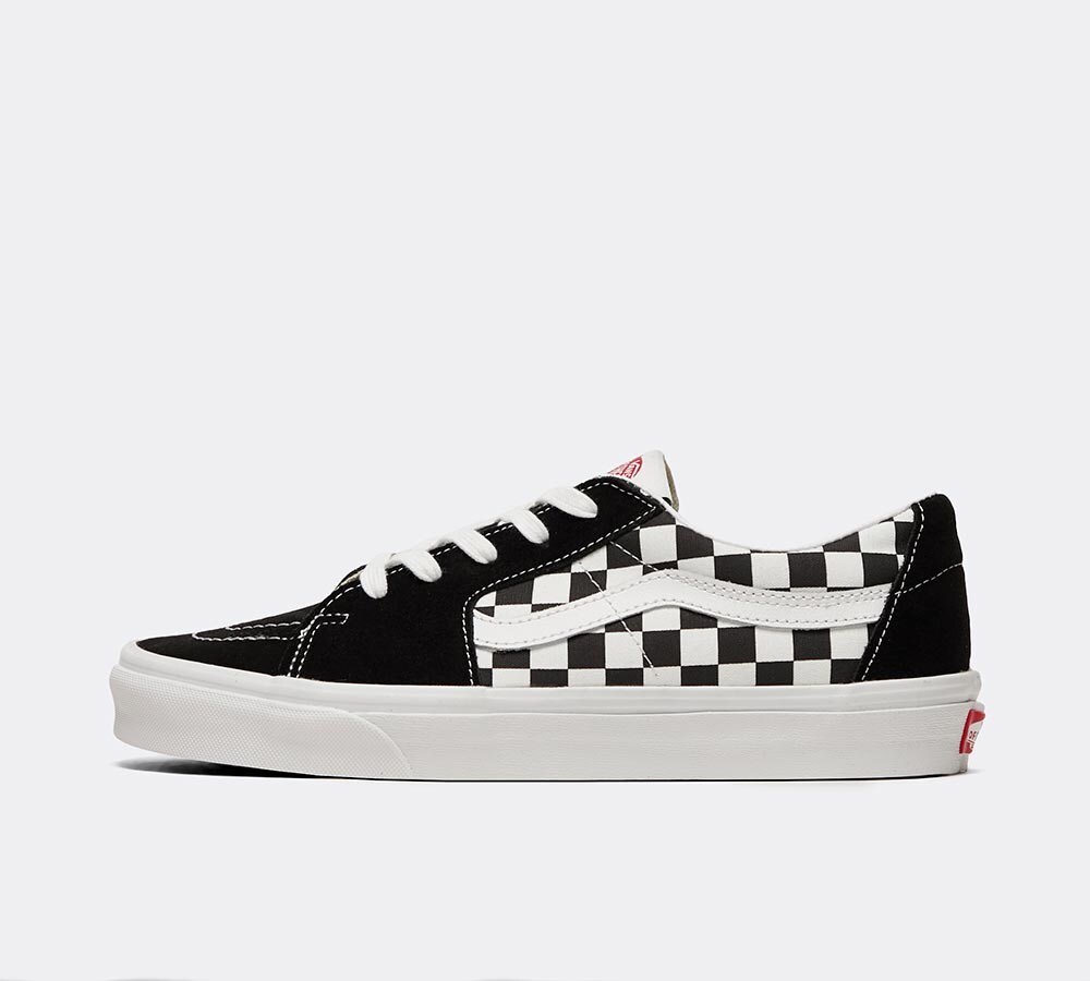 low vans checkerboard