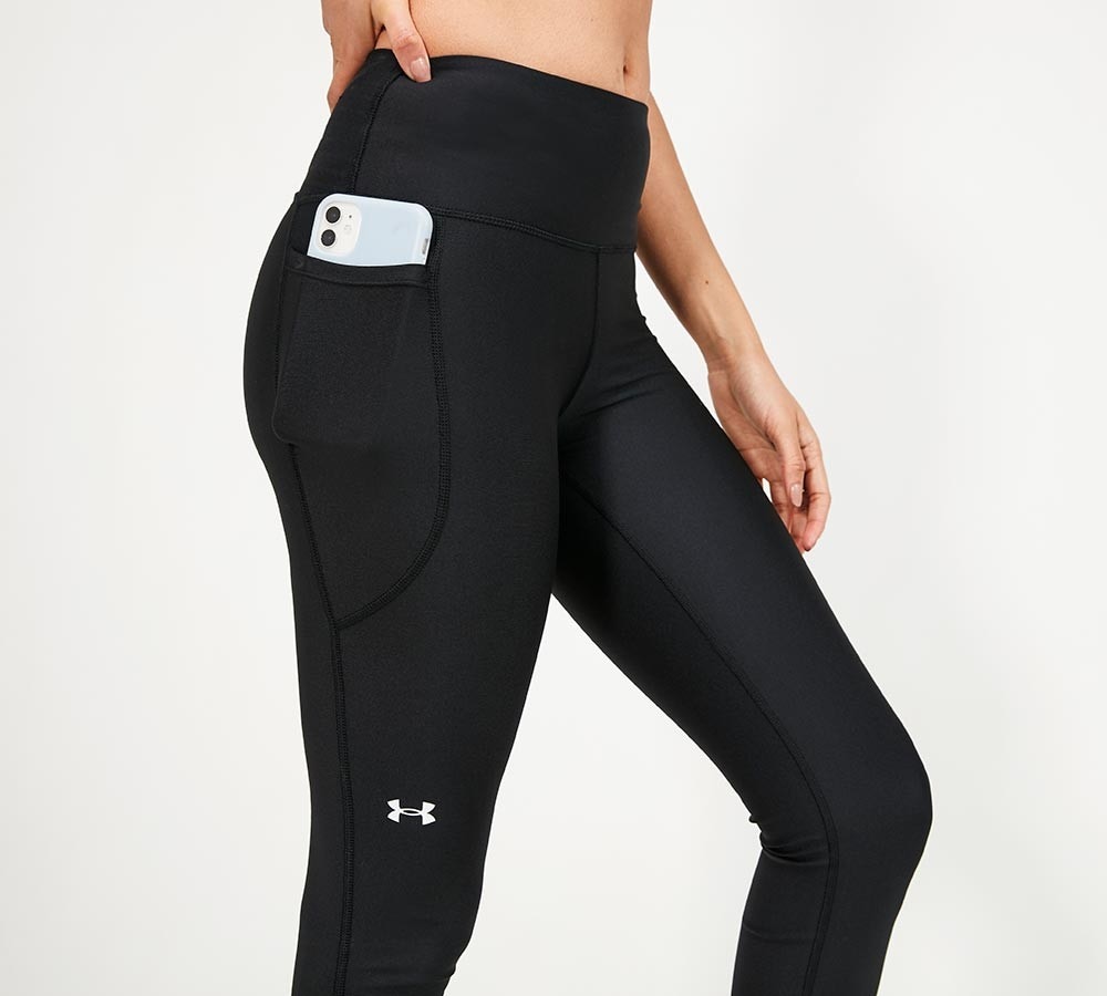 Under Armour Womens No Slip Waistband Legging Black Footasylum