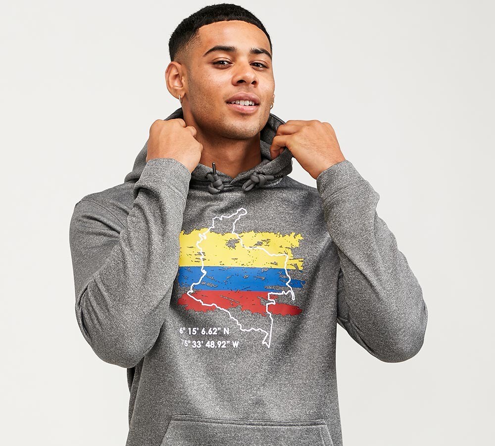 grey columbia hoodie
