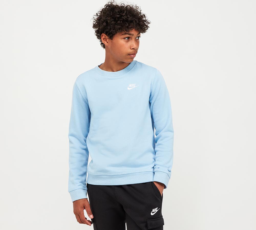 nike club sweatshirt blue