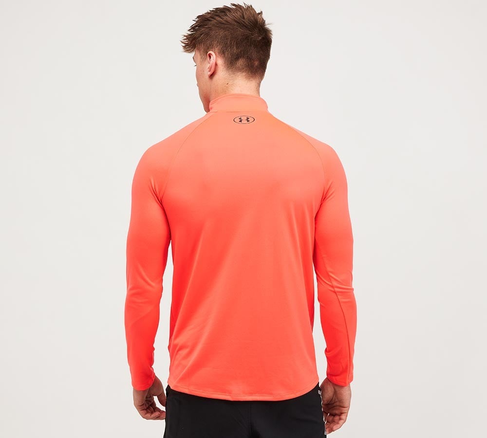 Orange under armour shop compression shirt