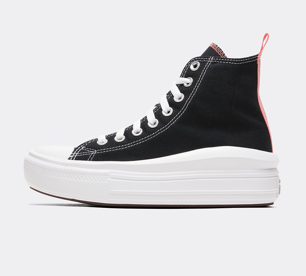 black and white high top converse junior