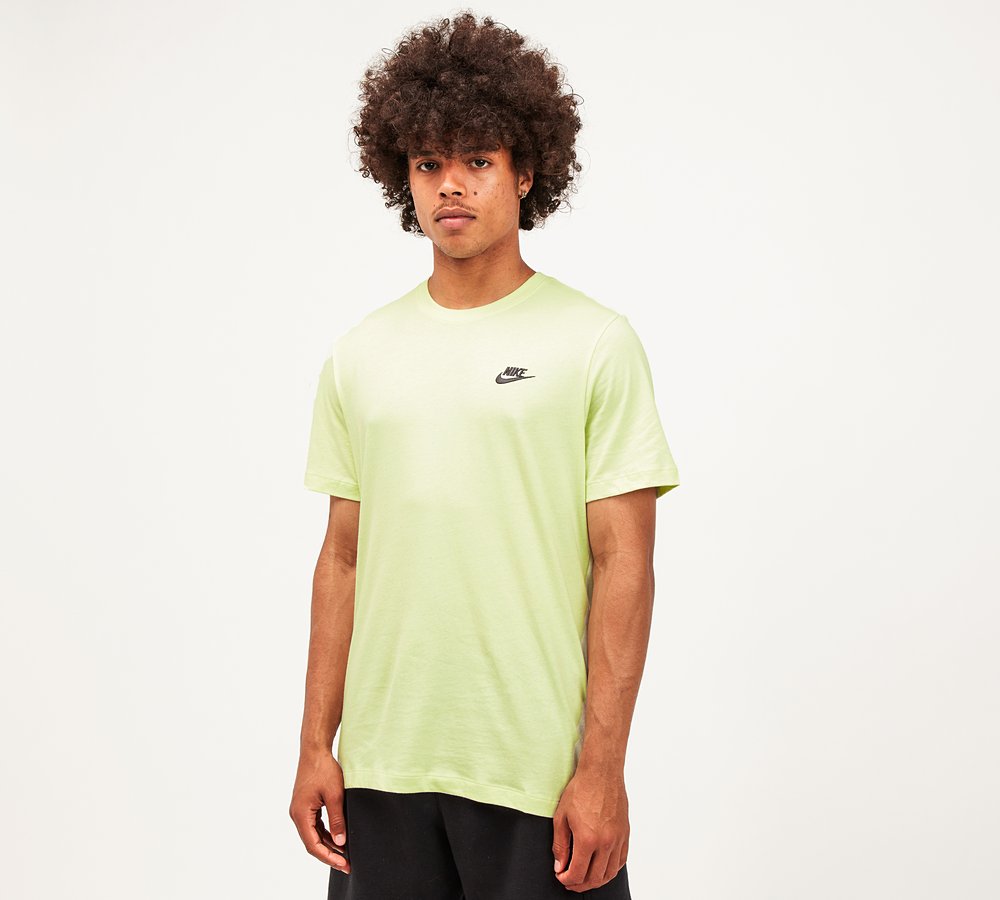 Nike Club T-Shirt | Lime Ice / White 