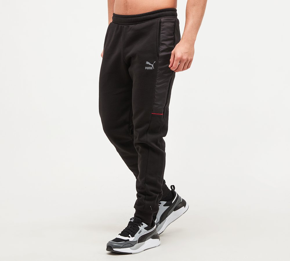 puma joggers red