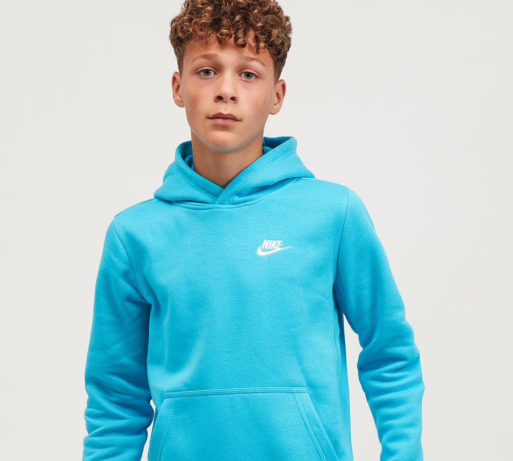 light blue nike hoodie