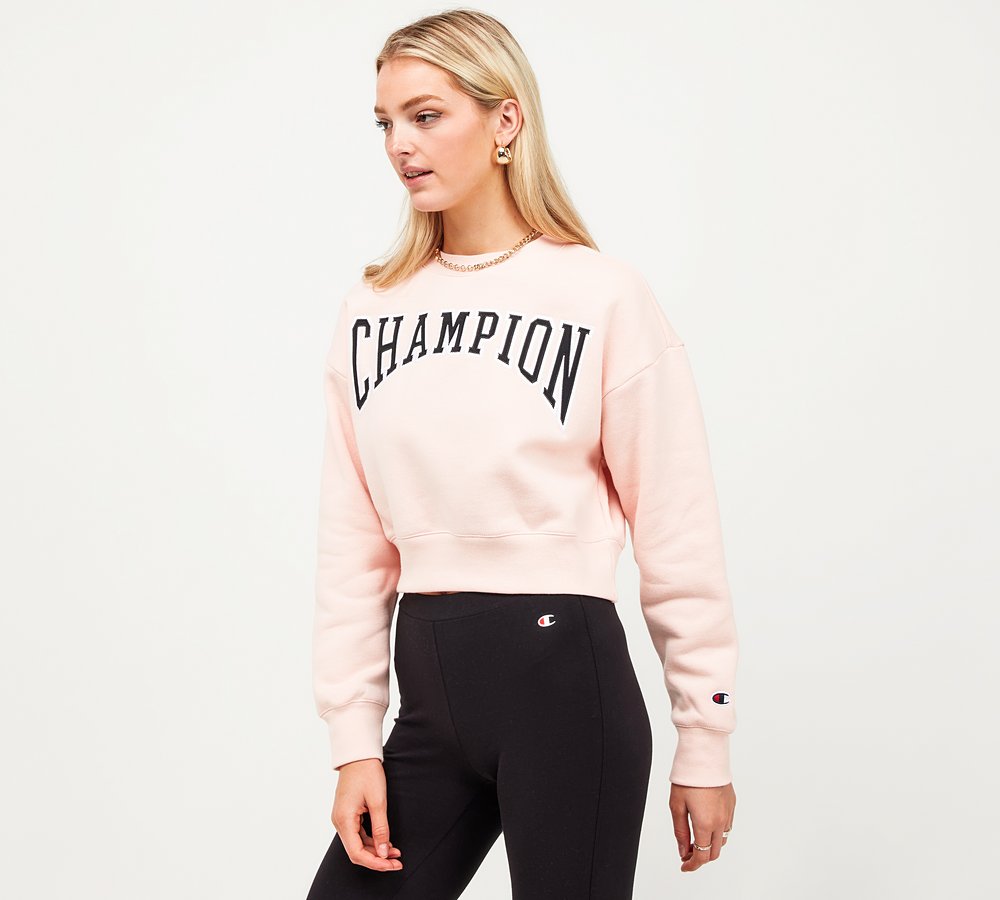 champion cropped boxy sweatshirt