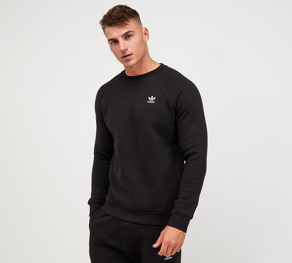 adidas originals linear fleece crew sweatshirt