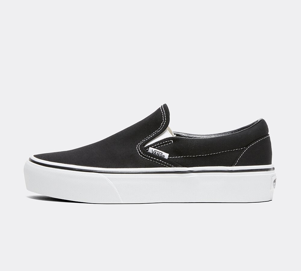 Vans Womens Classic Slip On Trainer | Black | Footasylum