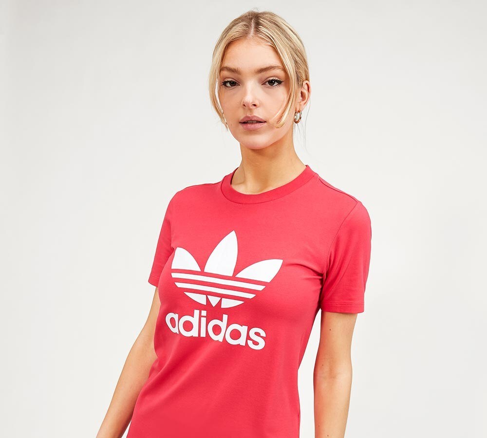 dug Begivenhed Tilsvarende adidas Originals Womens Trefoil T-Shirt | Pink / White | Footasylum