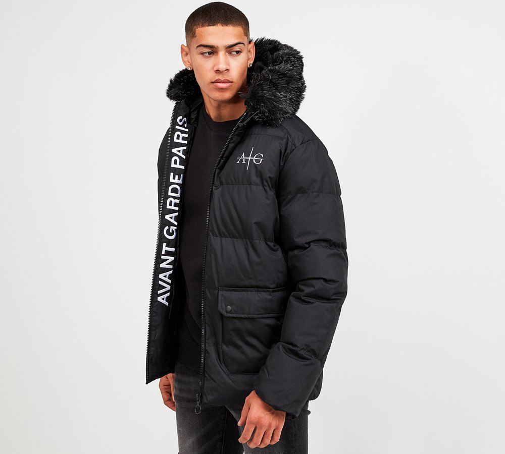 black jacket white trim