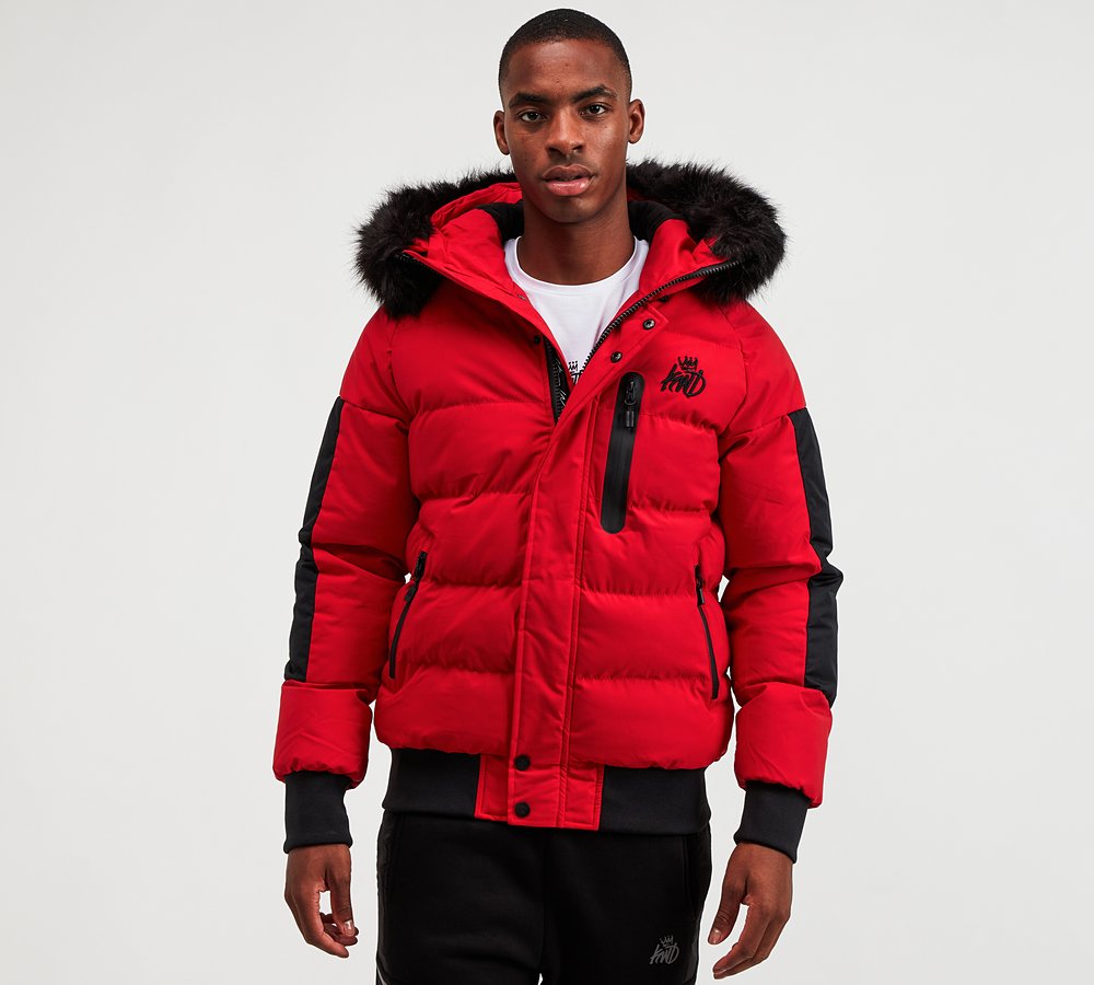 jacket red and black