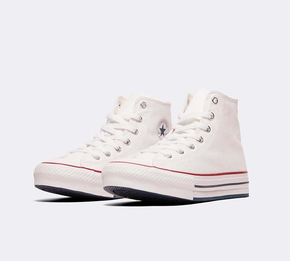 Red high sales top converse junior