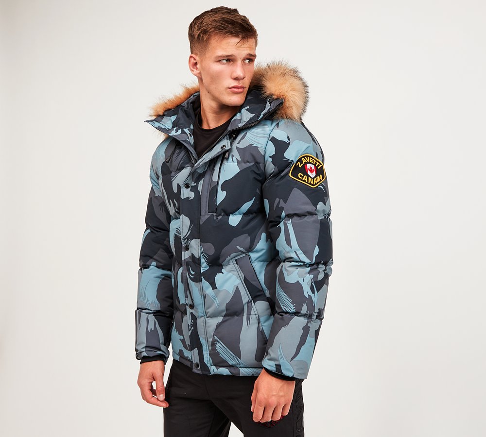black puffer parka jacket