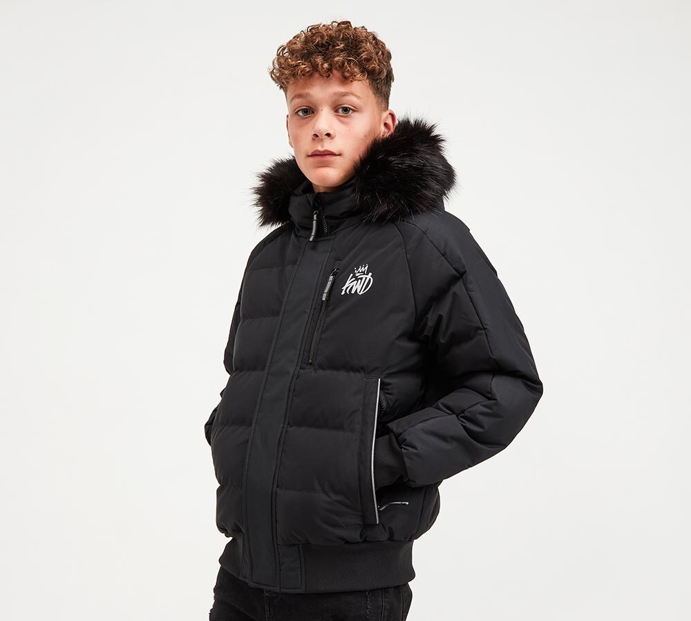 reflective puffer jacket boys