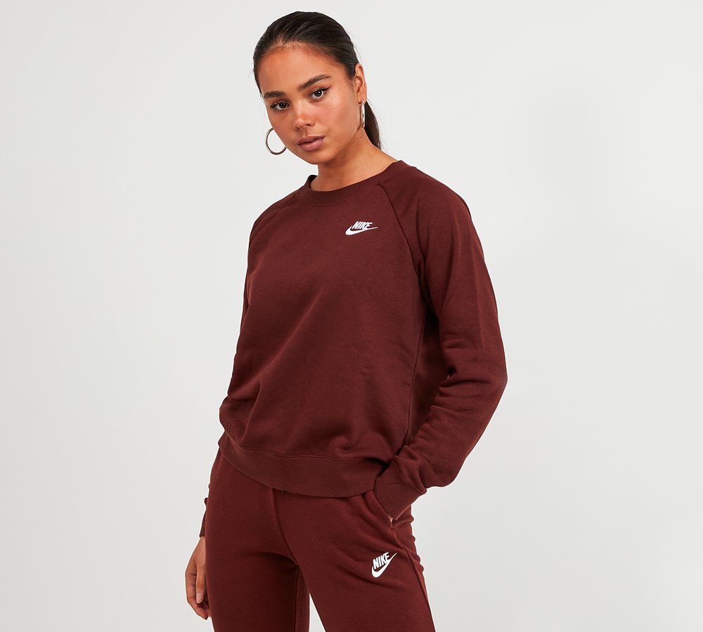 nike black essentials crewneck sweatshirt
