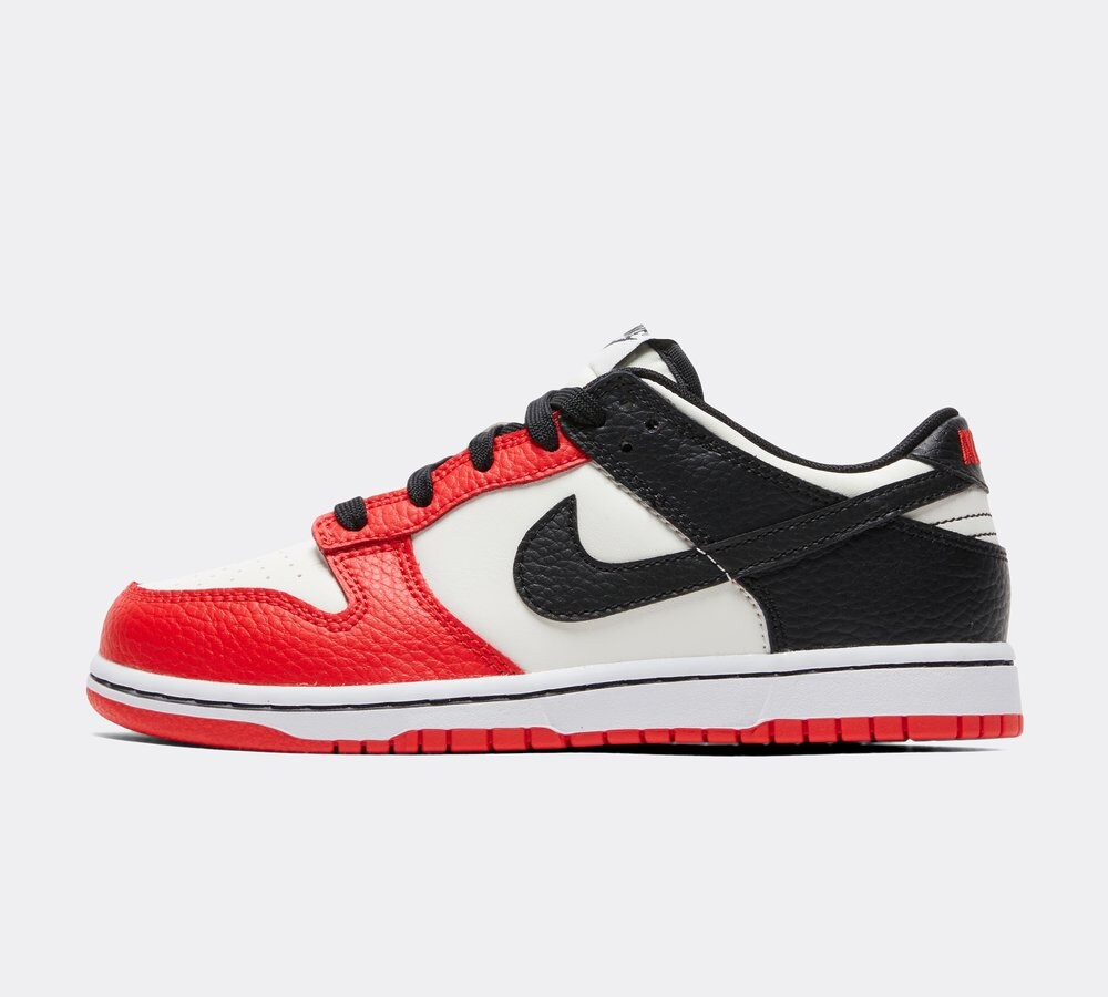 Nike Infant Dunk Low Trainer Sail Black Chile Red Footasylum