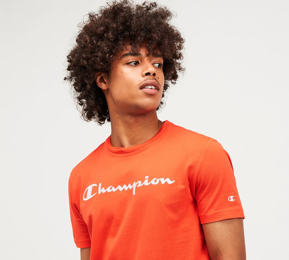 champion tee orange