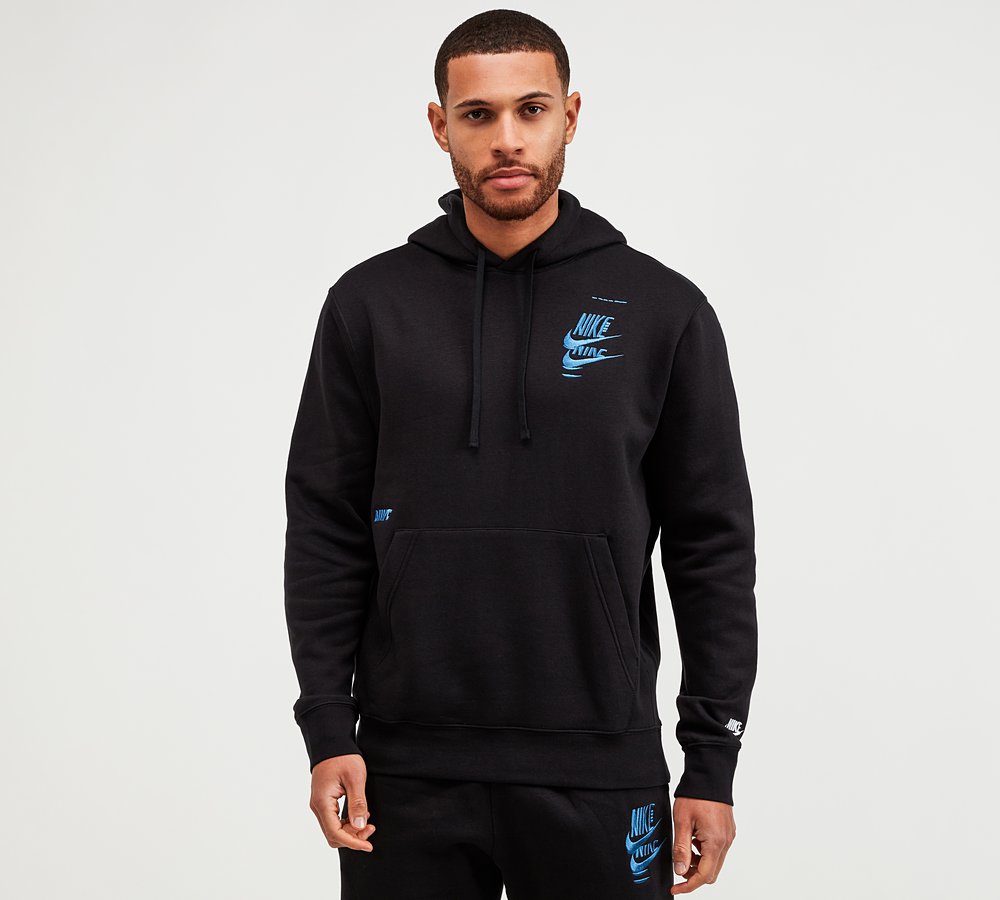 Nike Multi Futura Overhead Hoodie | Black / Multi | Footasylum