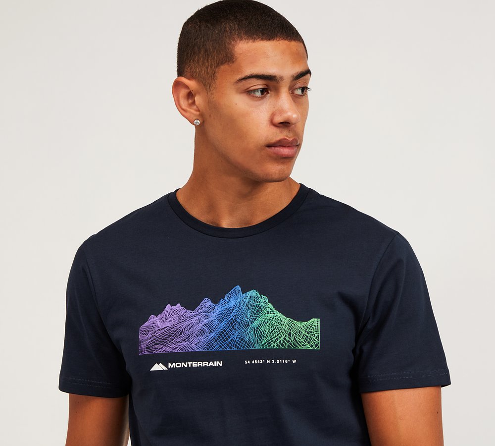 Monterrain Formation T-Shirt | Navy 