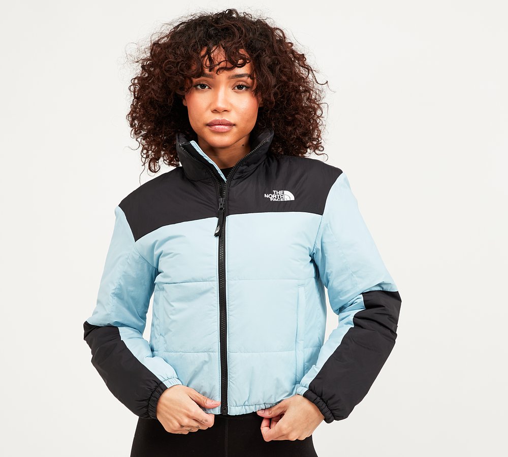 The North Face Womens Gosei Puffer Jacket Beta Blue Black Footasylum The North Face Womens Gosei Puffer Jacket Beta Blue Black Footasylum