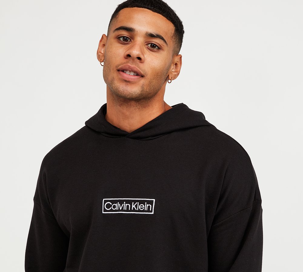 Calvin Klein Box Logo Overhead Hoodie 