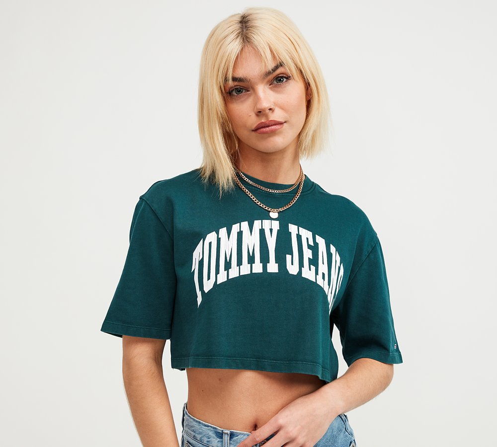 Tommy Jeans Womens Oversize Cropped T 