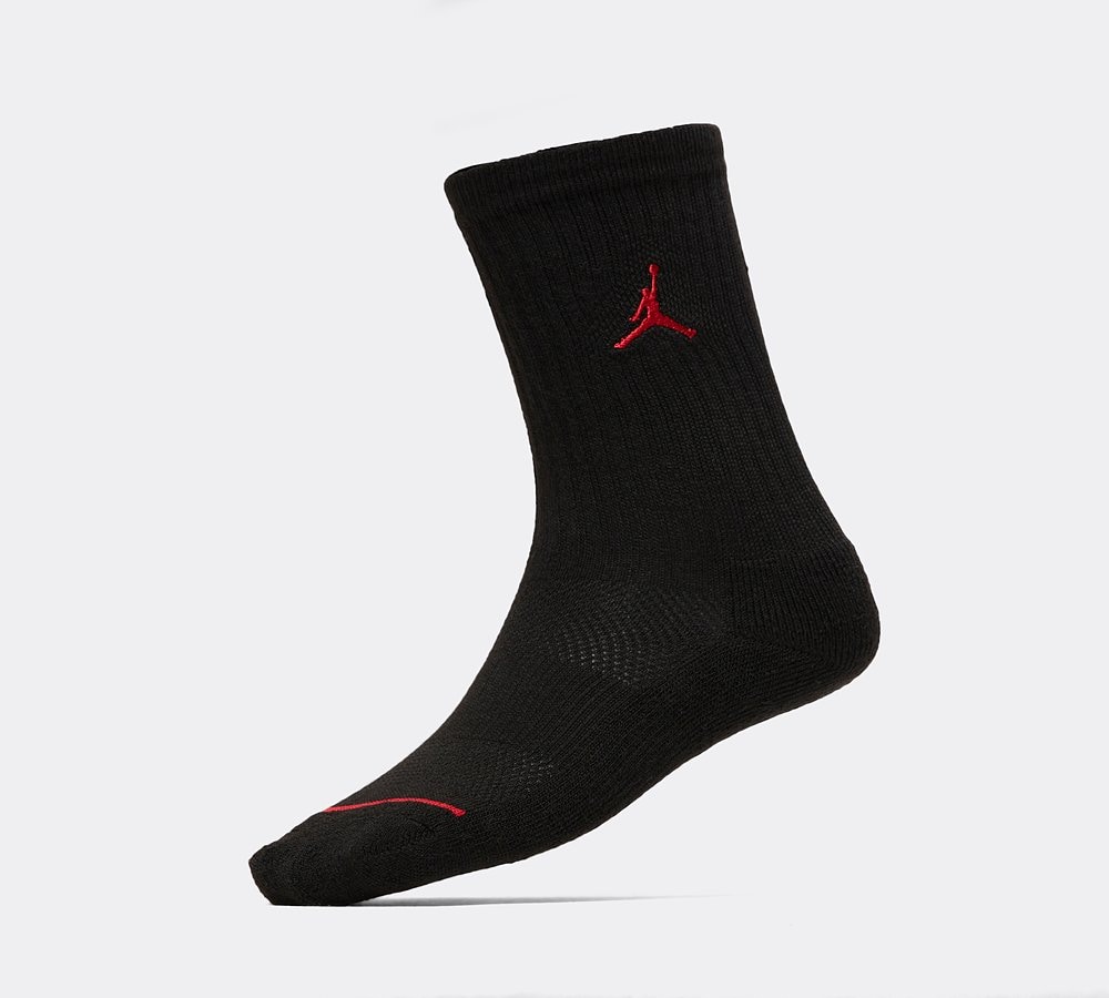 Jordan Infant Jumpman 3 Pack Sock Black Red Footasylum