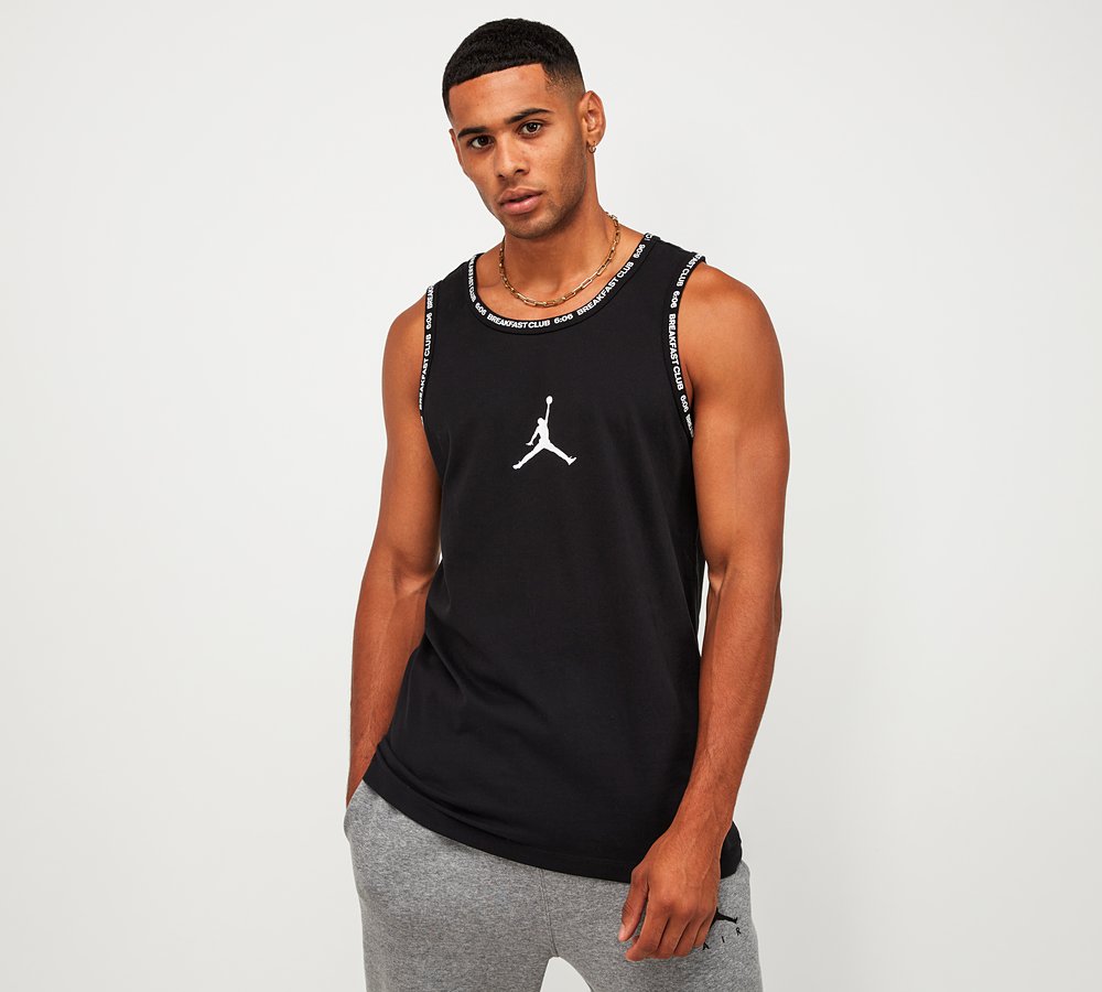 Jordan Dri Fit Sport Vest Black White Footasylum