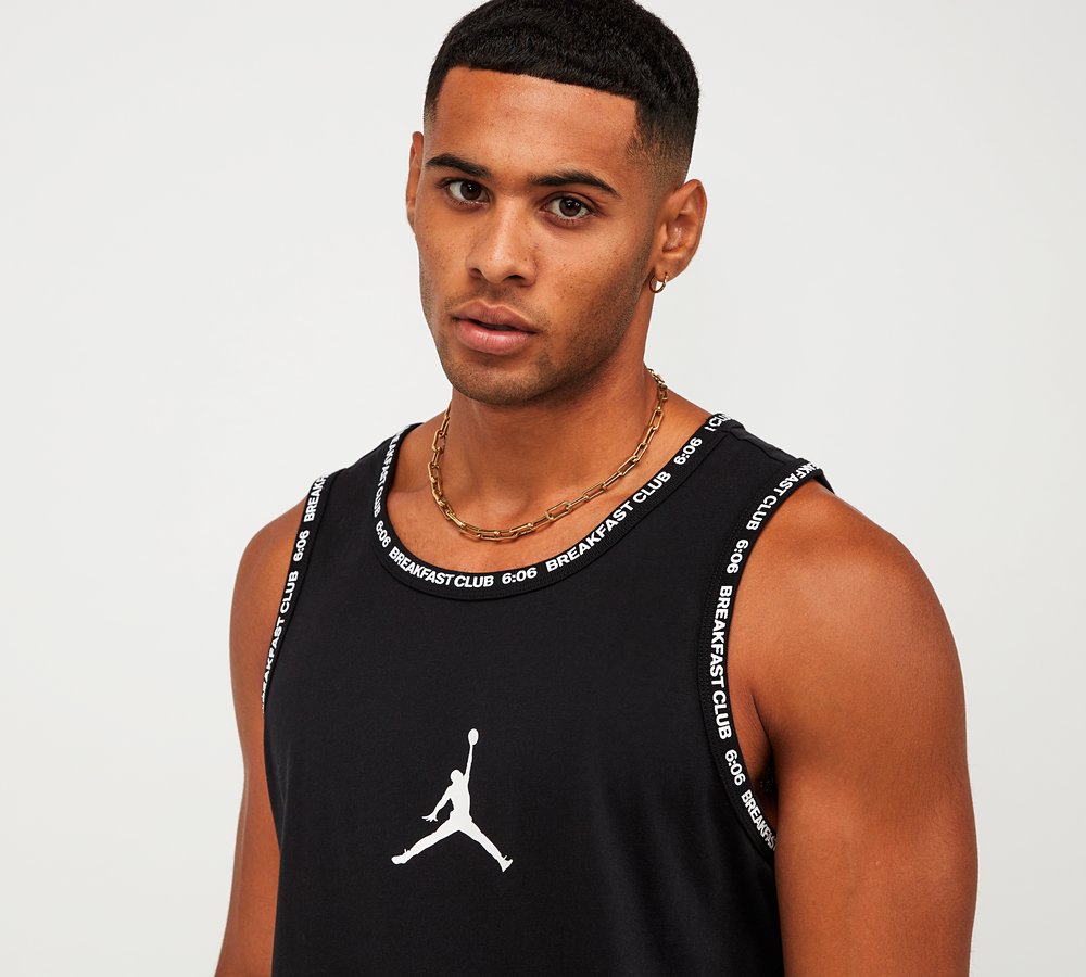 Jordan Dri Fit Sport Vest Black White Footasylum