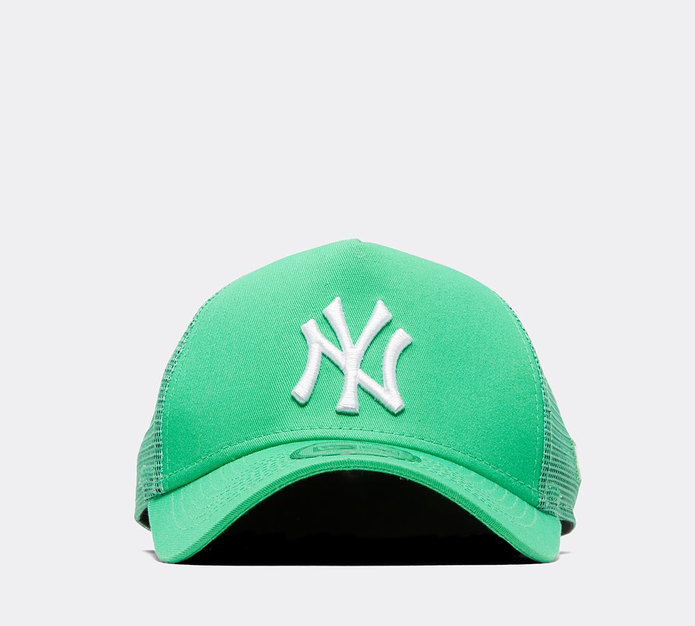 New Era NY Trucker Cap | Green / White 