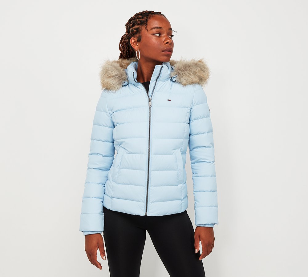 Tommy Jeans Womens Faux Fur Padded 