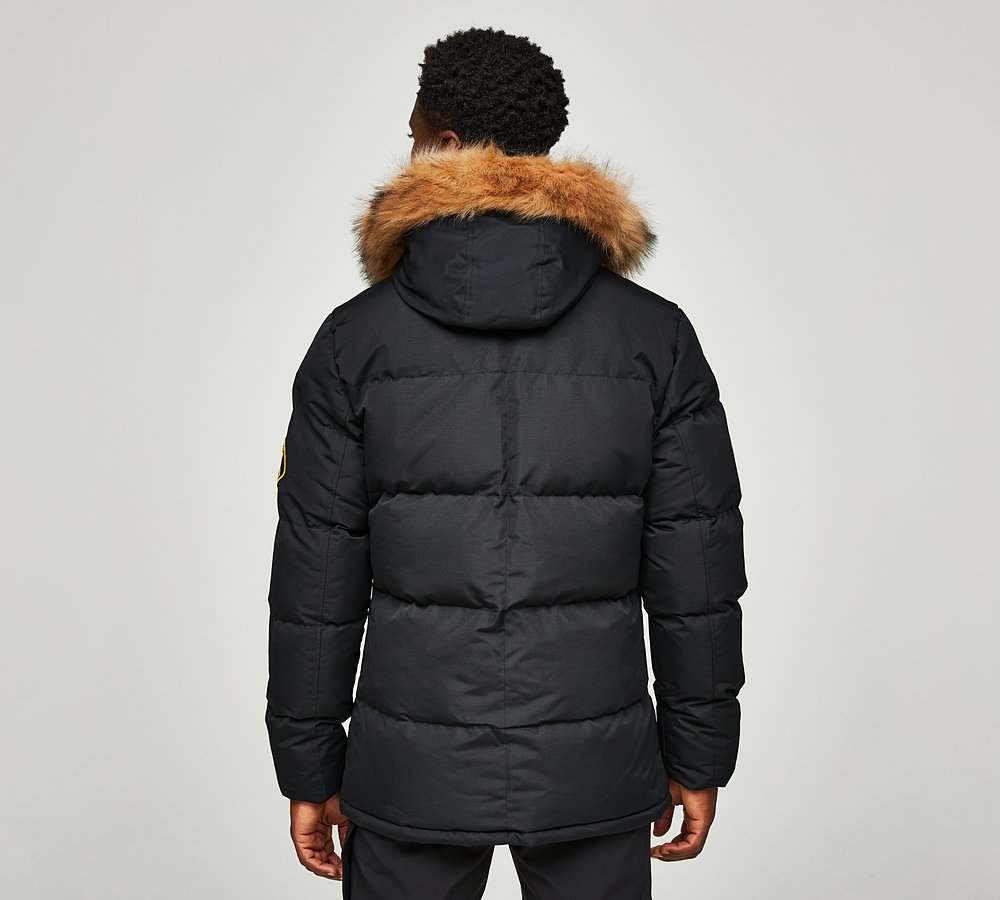 Alessandro Zavetti OSHAWA PUFFER PARKA JACKET - Winter jacket - stone/grey  